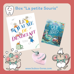 Box La Petite Souris - Préparer la venue de la petite souris grâce à notre box de livres et notre boit à dent à personnaliser