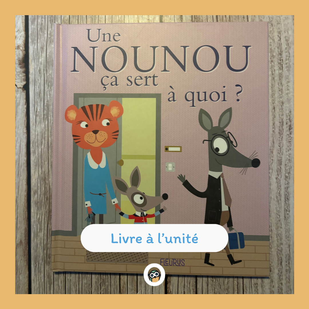 Nounou, à quoi ça sert?  Katou, un petit kangourou, ne veut pas quitter son papa, pour aller chez sa nourrice, il pleure, il crie. Mais petit à petit il va découvrir qu’avec sa nounou il fait plein de choses : il va au parc, il joue avec d’autres enfants, il fait même des câlins.