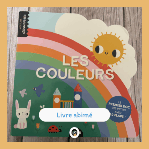 Les couleurs  Un nouveau titre dans la nouvelle collection de documentaire à flaps pour les tout-petits, entre 2 et 3 ans ! Elle prend la forme de tout-carton silhouetté, qui propose de découvrir un univers à travers 6 doubles pages et 10 flaps thématique et une douzaine de flaps à soulever. Ici, les belles illustrations vintages et originales du Studio Lemon Ribbon nous présente les premières notions sur les couleurs.