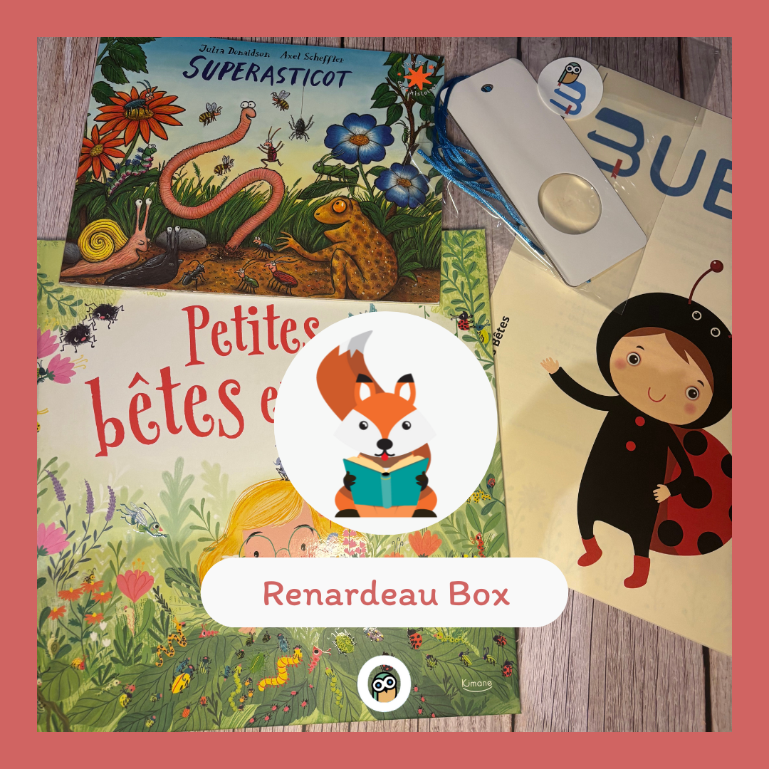 La Renardeau Box est une box de livres et activités manuelles pour enfants de 3 à 6 ans autour des petites bêtes et de la nature.