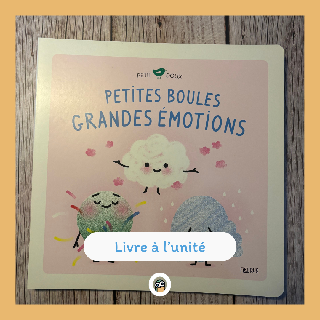 C'est l'histoire d'une Petite boule qui change au gré de ses émotions. Elle devient Petit chagrin, Petit fier ou Petit amour... 3 histoires tendres pour faire découvrir à votre tout-petit ses émotions, et pour partager un moment de bien-être avec lui.