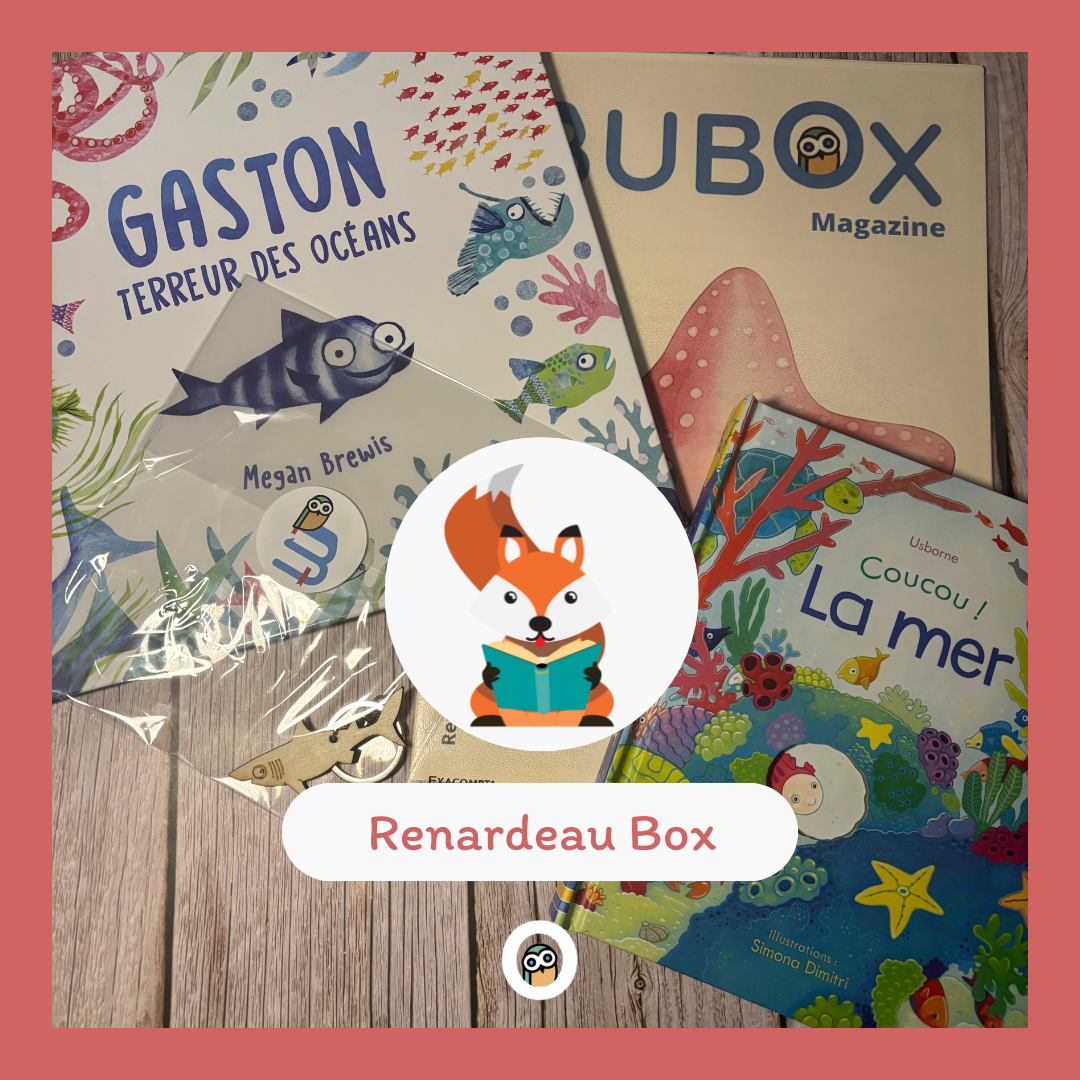 La Renardeau Box est une box de livres et activités manuelles pour enfants de 3 à 6 ans autour des animaux marins et leur habitat naturel.