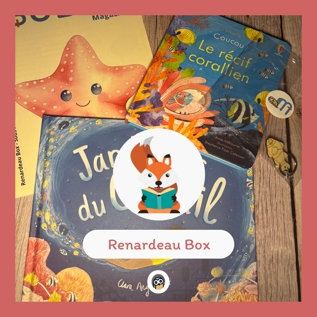La Renardeau Box est une box de livres et activités manuelles pour enfants de 3 à 6 ans autour des animaux marins et des océans.