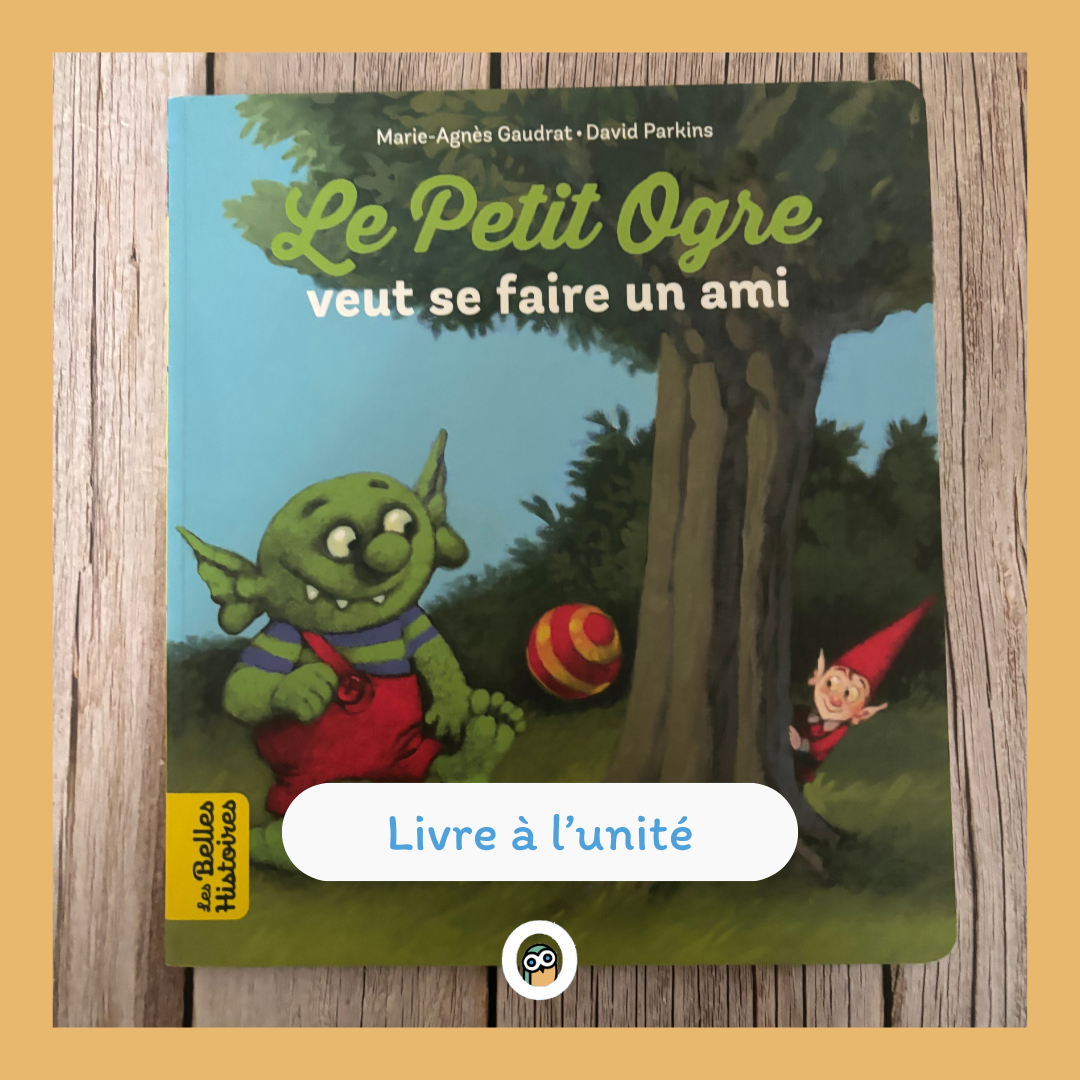 Le petit ogre vert veut se faire un ami Le petit ogre s'ennuie, il voudrait avoir un ami. Mais qui choisir ? Comment se faire aimer ? Un jour, il aperçoit un drôle de bonnet rouge dans les buissons. Et s'il avait enfin trouvé l'ami avec qui tout devient simple et joyeux ?