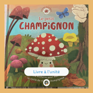 Le petit Champignon est un album illustré et une belle histoire pour expliquer aux enfants le cycle de vie des champignons.