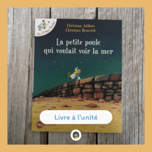 La petite poule qui voulait voir la mer "Pondre, toujours pondre! Il n'y a pas que çà dans la vie ! Moi je veux voir la mer ! " s'écrie Carméla, la petite poule blanche. Son père, le coq, n'a jamais rien entendu d'aussi fou. "File au lit", ordonne-t-il à la poulette. Mais Carméla n'arrive pas à s'endormir…