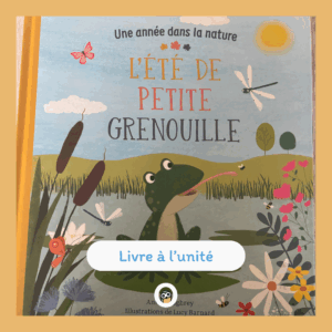 L'été de Petite Grenouille  "Petite grenouille part en quête d'un nouvel endroit pour vivre dans l'étang. Près des canards, c'est trop bruyant, sous le saule, c'est trop sombre et près du cerisier, trop dangereux ! Petite grenouille trouvera-t-elle l'endroit idéal pour s'installer ? Une charmante histoire dans la nature avec des idées d'activités et de loisirs créatifs sur le thème de l'été.”