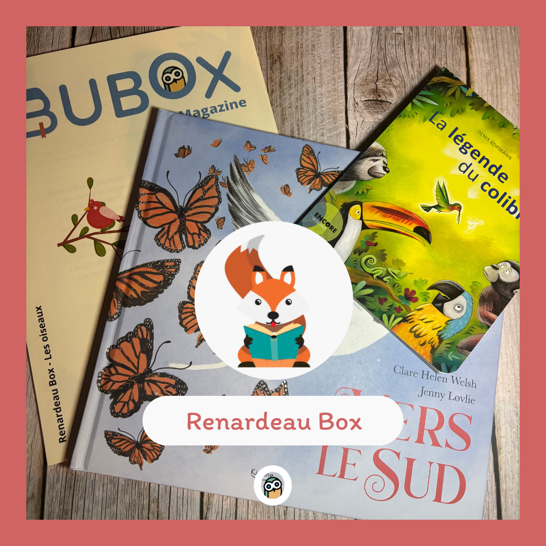 La Renardeau Box est une box de livres et activités manuelles pour enfants de 3 à 6 ans autour des oiseaux du monde entier.