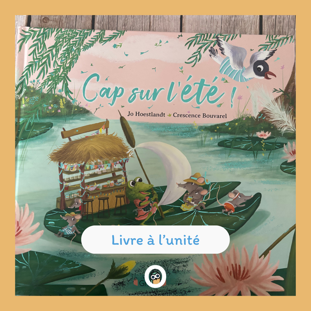 Cap sur l'été Une histoire tendre aux couleurs de l'été avec des reflets dorés sur toutes les pages ! C'est l'été ! Tous les amis de la forêt sont épuisés par la chaleur et se reposent au bar-nénufar de Verte la grenouille. C'est sans compter l'arrivée fracassante de Colette la mouette, qui les encourage à partir pour un grand voyage... au bord de la mer ! Mais comment y aller ?Une belle histoire d'entraide et de voyage à partager en famille en admirant les magnifiques effets scintillants sur toutes les pages !