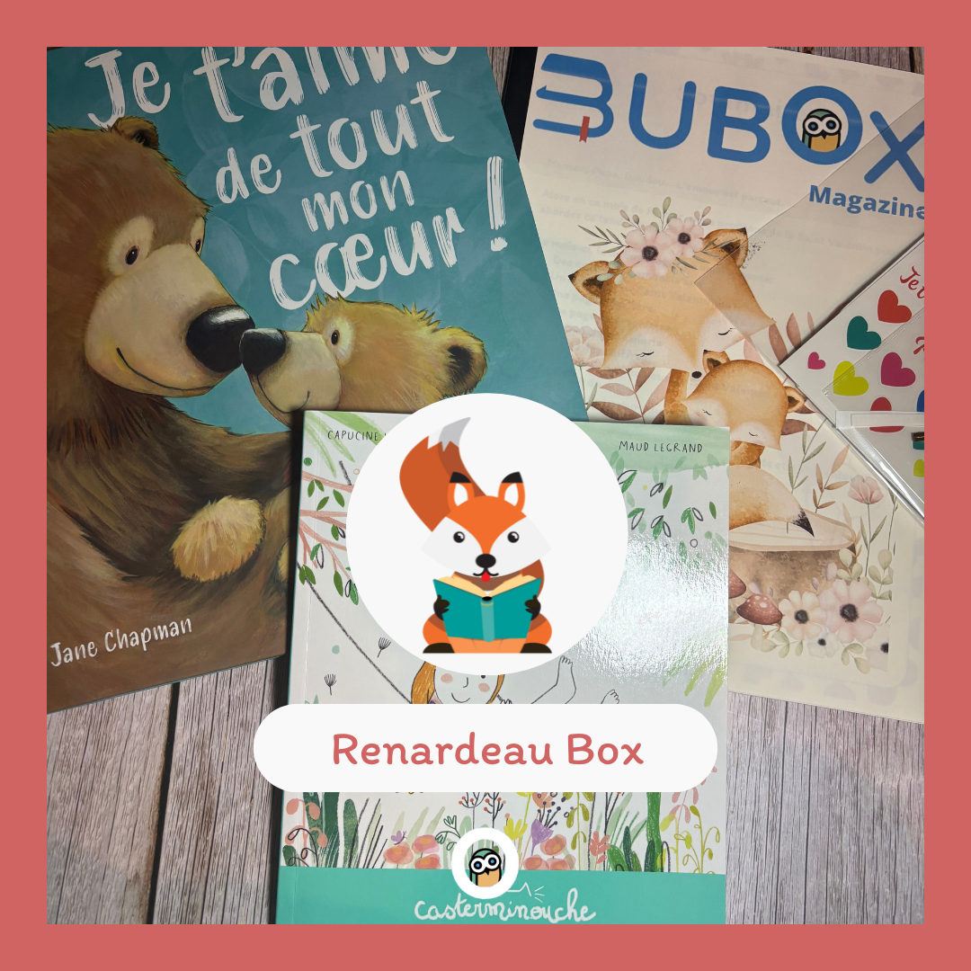 La Renardeau Box est une box de livres et activités manuelles pour enfants de 3 à 6 ans autour de l’amour et des émotions.